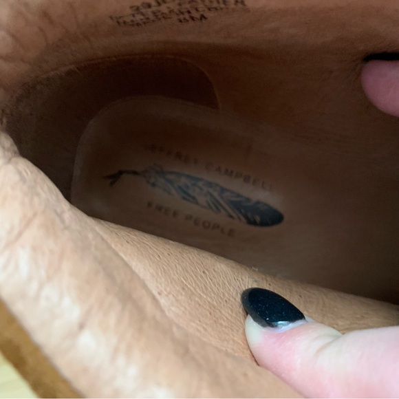 RARE Jeffrey Campbell Free People Brown Suede Lace Up Hiking Boots 8 NWT - Picture 5 of 5